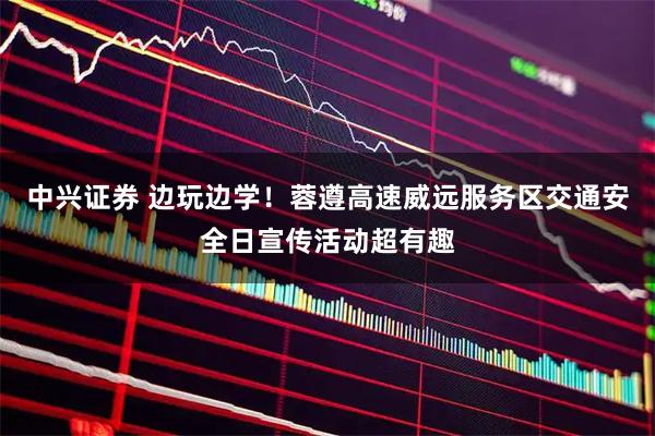 中兴证券 边玩边学！蓉遵高速威远服务区交通安全日宣传活动超有趣