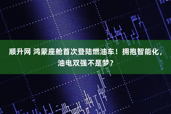 顺升网 鸿蒙座舱首次登陆燃油车！拥抱智能化，油电双强不是梦？