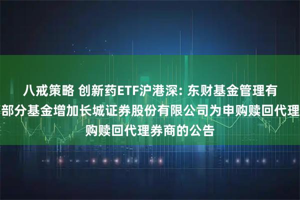 八戒策略 创新药ETF沪港深: 东财基金管理有限公司旗下部分基金增加长城证券股份有限公司为申购赎回代理券商的公告